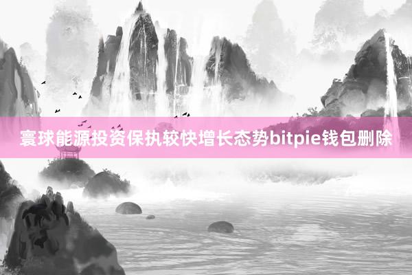 寰球能源投资保执较快增长态势bitpie钱包删除