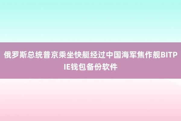 俄罗斯总统普京乘坐快艇经过中国海军焦作舰BITPIE钱包备份软件