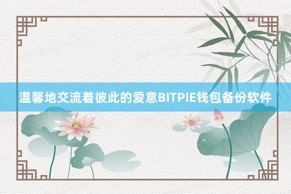 温馨地交流着彼此的爱意BITPIE钱包备份软件