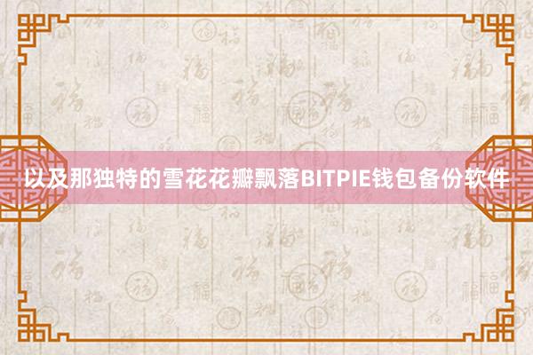 以及那独特的雪花花瓣飘落BITPIE钱包备份软件