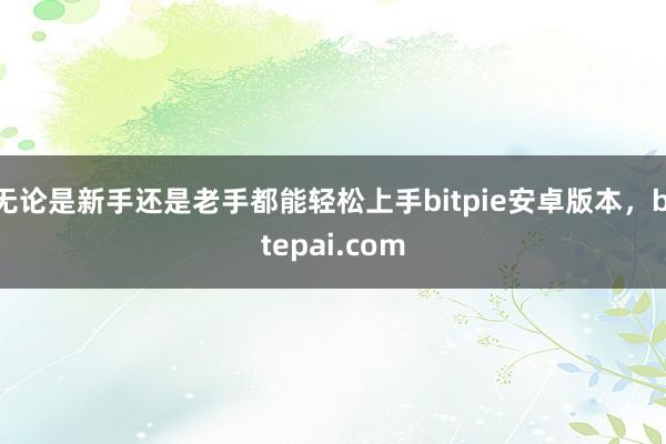 无论是新手还是老手都能轻松上手bitpie安卓版本，bitepai.com