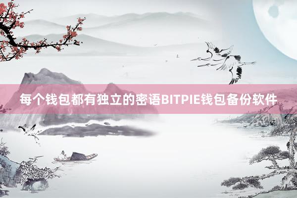 每个钱包都有独立的密语BITPIE钱包备份软件