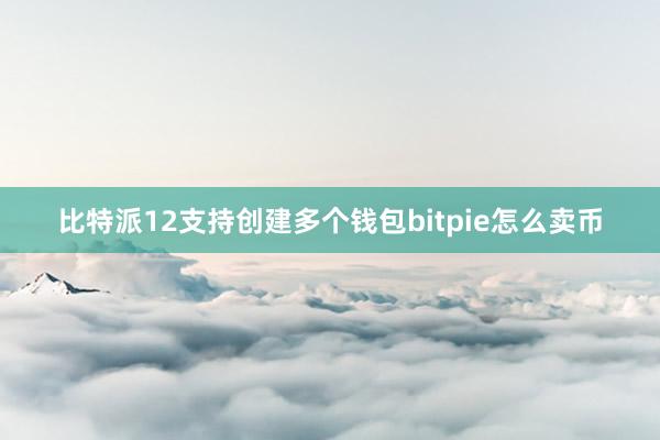 比特派12支持创建多个钱包bitpie怎么卖币