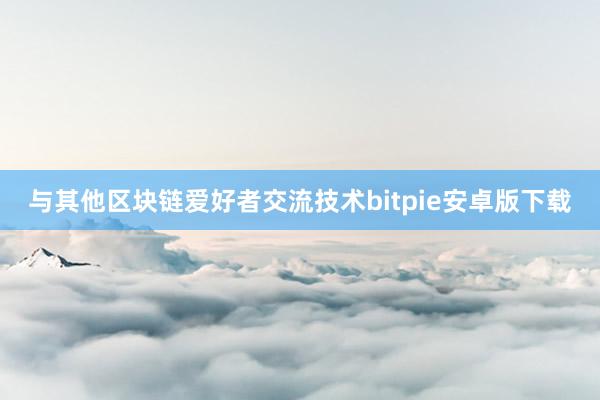 与其他区块链爱好者交流技术bitpie安卓版下载