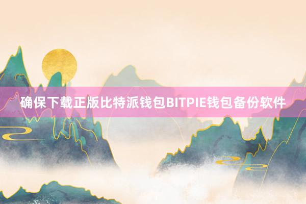 确保下载正版比特派钱包BITPIE钱包备份软件