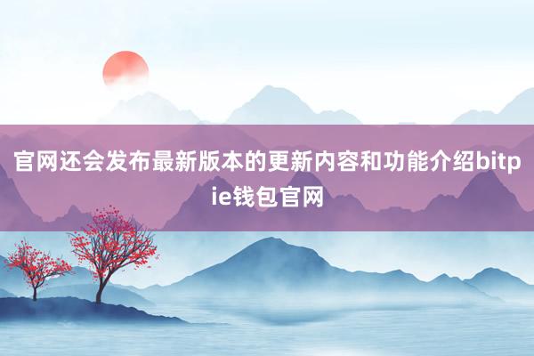 官网还会发布最新版本的更新内容和功能介绍bitpie钱包官网