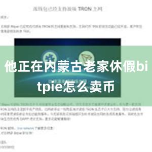 他正在内蒙古老家休假bitpie怎么卖币