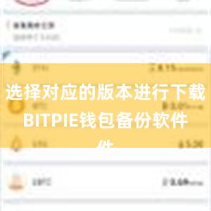 选择对应的版本进行下载BITPIE钱包备份软件