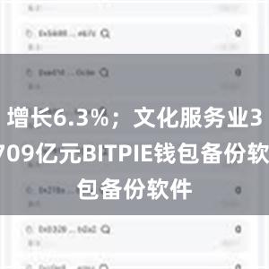 增长6.3%；文化服务业34709亿元BITPIE钱包备份软件