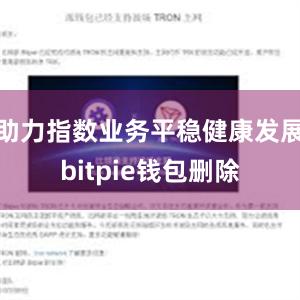 助力指数业务平稳健康发展bitpie钱包删除